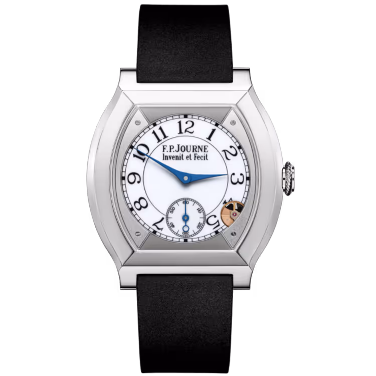 F.P. Journe, Elegante, White Dial, Titanium, Black Rubber Strap, 40mm