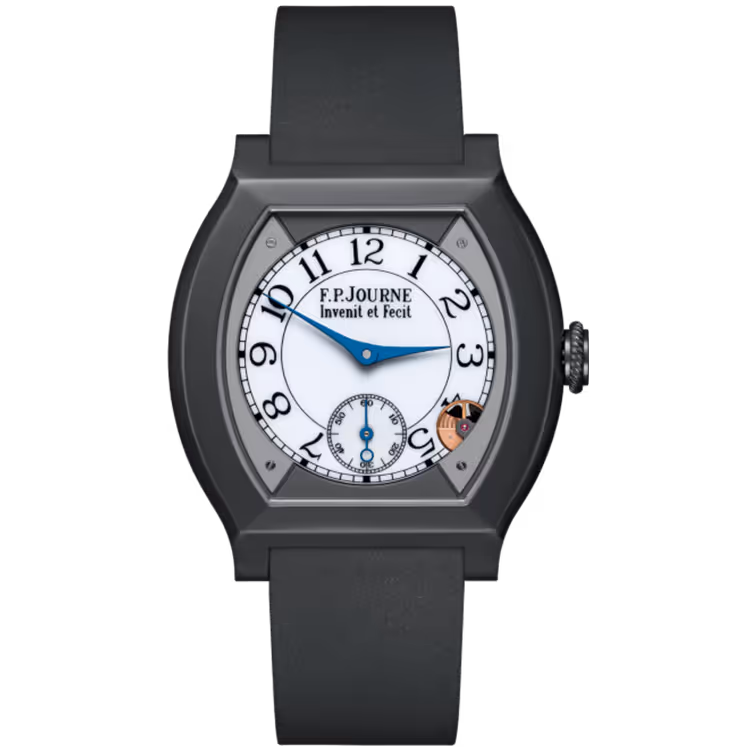 F.P. Journe, Elegante, White Dial, Titanium Titalyt, Grey Rubber Strap, 40mm