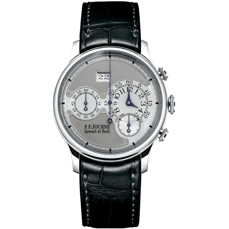 F.P. Journe, Octa Chronographe, Grey Dial, Chronograph, Platinum, Leather Strap, 38mm