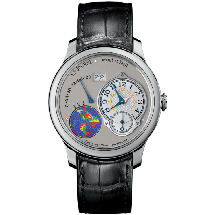 F.P. Journe, Classique, UTC, Grey Dial, Platinum, Leather Strap, 40mm