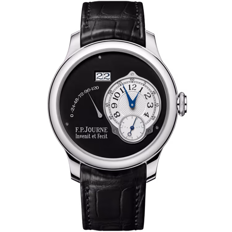 F.P. Journe, Black Label, Automatique, Black Dial, Platinum, Leather Strap, 40mm