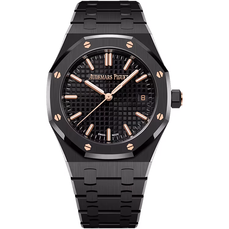 Audemars Piguet, Royal Oak, 77350CE, Black Dial, 50th Anniversary, Black Ceramic, 34mm