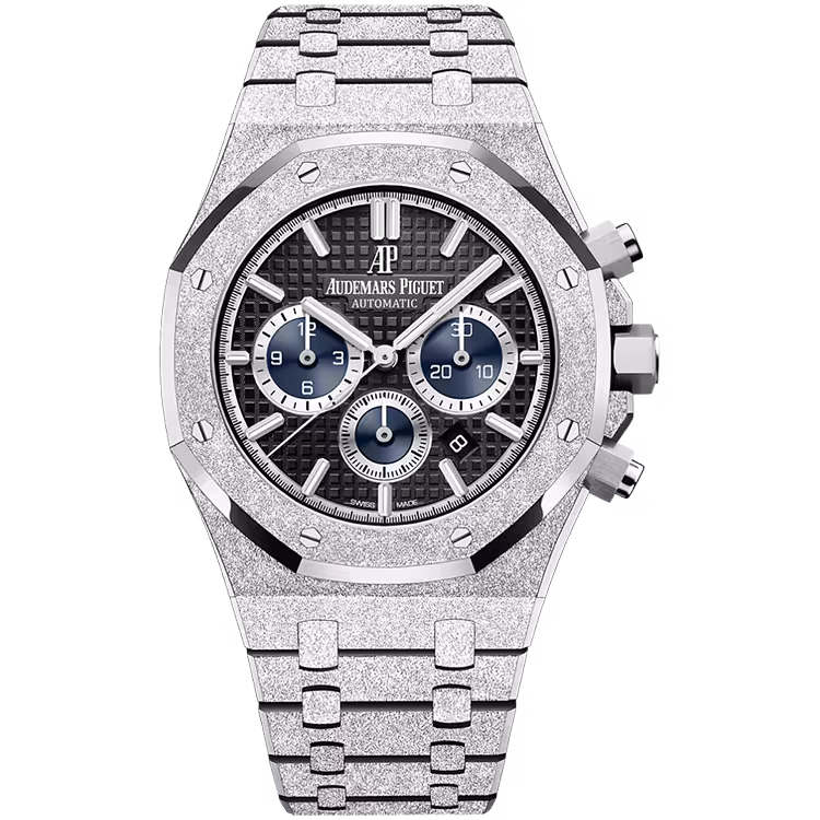 Audemars Piguet, Royal Oak, 26331BC, Black Dial, Chronograph, Frosted White Gold, 41mm - Limited 111