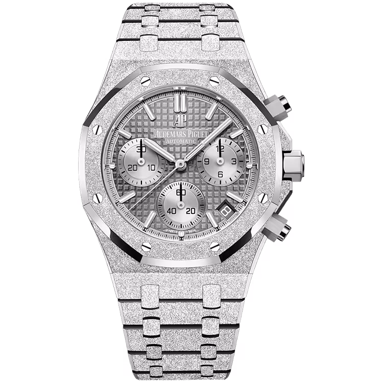 Audemars Piguet, Royal Oak, 26239BC, Grey Dial, Chronograph, Frosted White Gold, 41mm - Limited 200