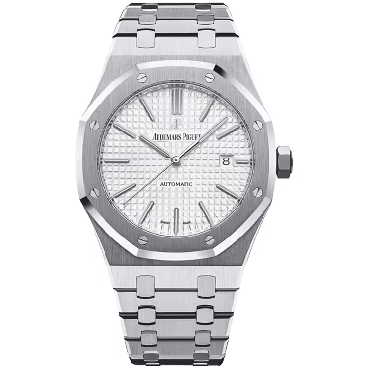 Audemars Piguet, Royal Oak, 15400ST, White Dial, Stainless Steel, 41mm