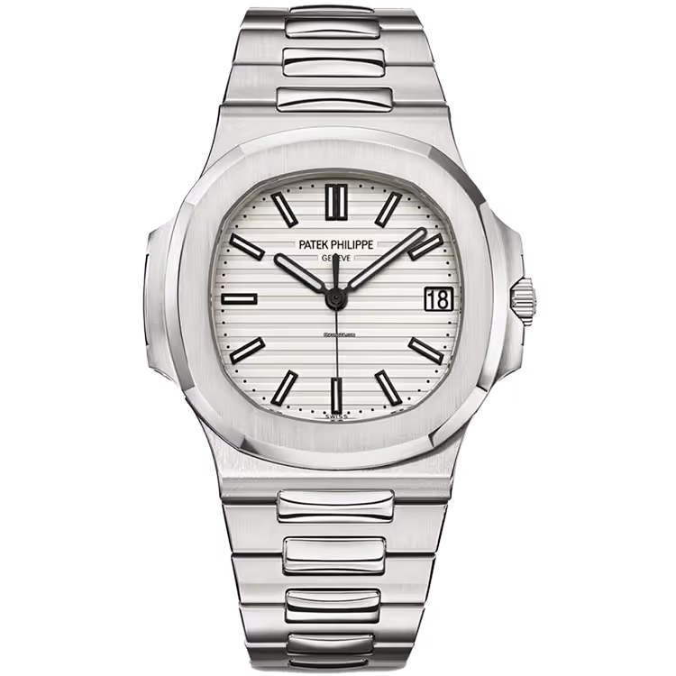 Patek Philippe, Nautilus, 5711/1A, White Dial, Tiffany & Co. Stamp, Stainless Steel, 40mm