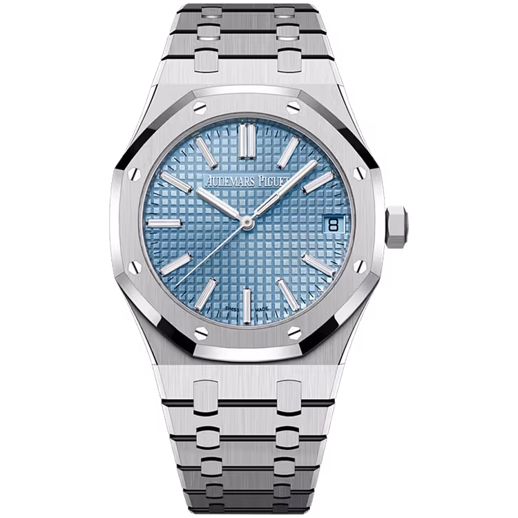 Audemars Piguet, Royal Oak, 15510BC, Ice Blue Diamond Dial, White Gold, 41mm - Limited 100