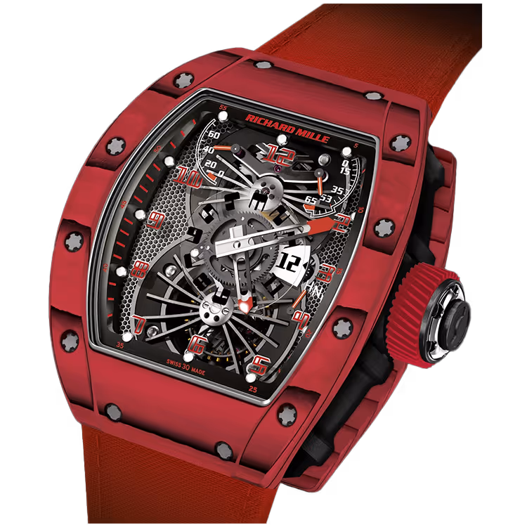Richard Mille, RM 022, Skeleton Dial, Aerodyne, Tourbillon, Red Carbon, 50mm - Limited