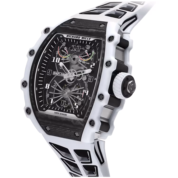Richard Mille, RM 21-01, Skeleton Dial, Aerodyne, Tourbillon, Titanium & White Carbon, 48mm - Limited 50