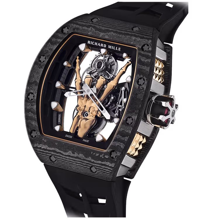 Richard Mille, RM 66, Skeleton Dial, Tourbillon, Titanium & Black Carbo, 43mm - Limited 50