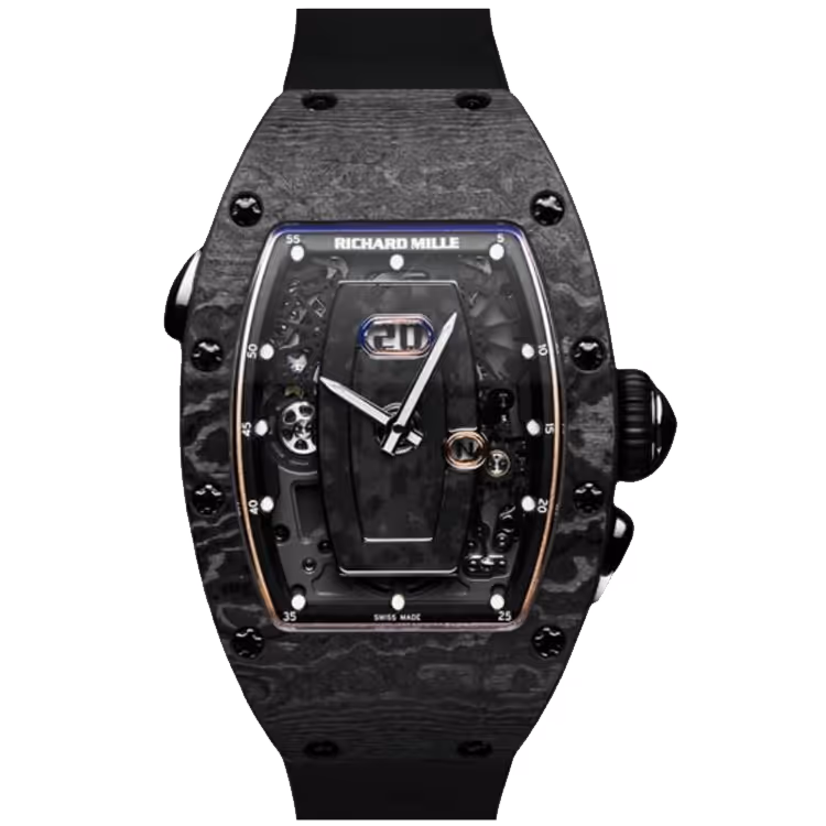 Richard Mille, RM 37-01, Skeleton Diamond Dial, Black Carbon TPT, 52mm