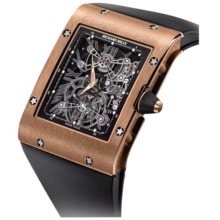 Richard Mille, RM 017, Skeleton Dial, Extra Flat, Rose Gold, 50mm