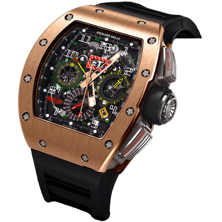 Richard Mille, RM 11-02, Skeleton Dial, Rose Gold, Flyback Chronograph, Rose Gold, 50mm