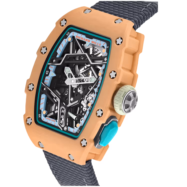 Richard Mille, RM 07-04, Skeleton Dial, Salmon Quartz TPT, 30mm