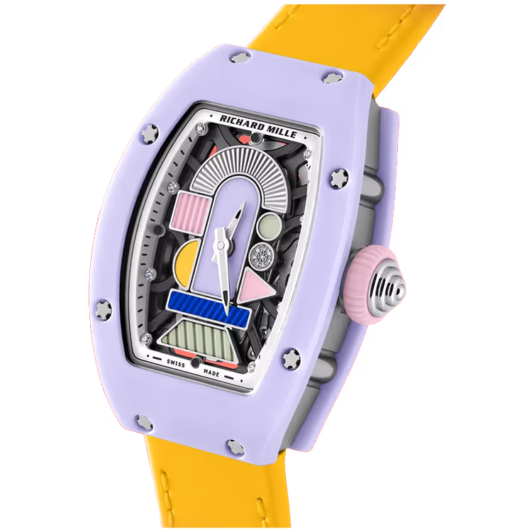 Richard Mille, RM 07-01, Memphis Motif Dial, Lavender Ceramic, 43mm