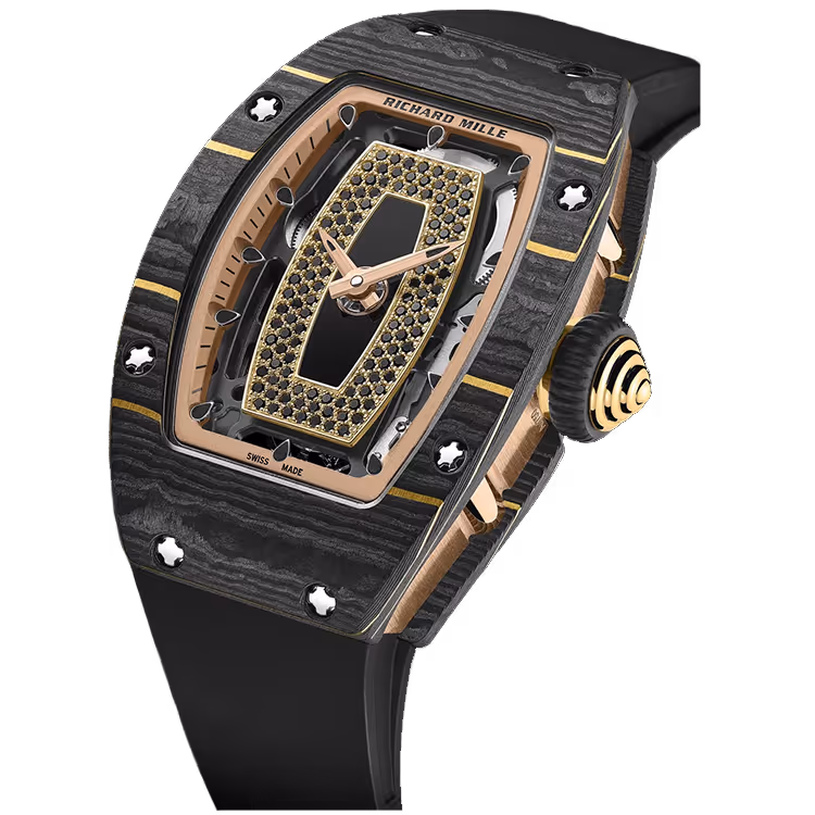 Richard Mille, RM 07-01, Skeleton Dial, Black Carbon TPT, 31mm