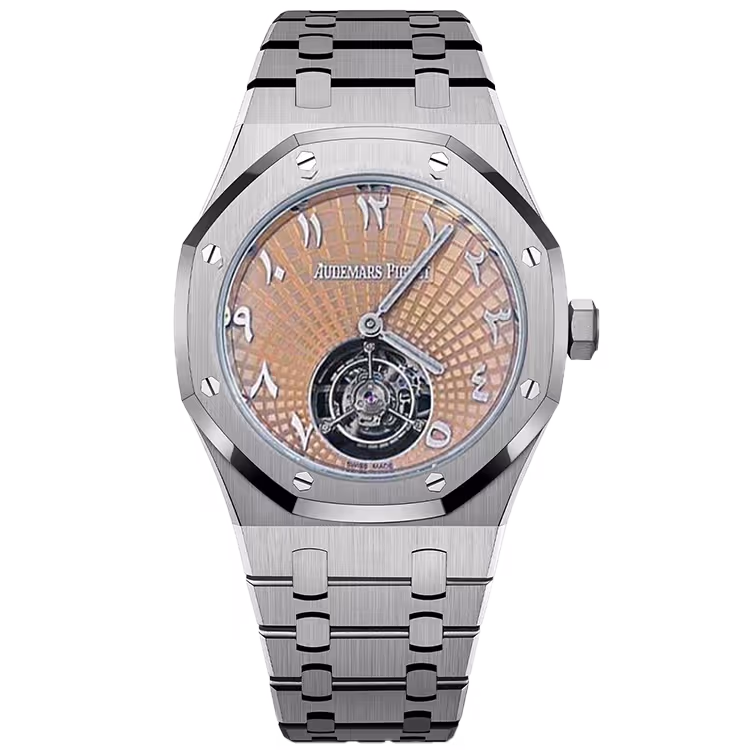 Audemars Piguet, Royal Oak, 26530TI, Salmon Arabic Dial, Tourbillon, Titanium, 41mm - Limited 25