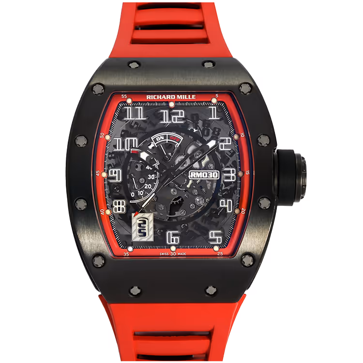 Richard Mille, RM 030, Skeleton Dial, Black Knight, Black Titanium, 50mm - Limited 50