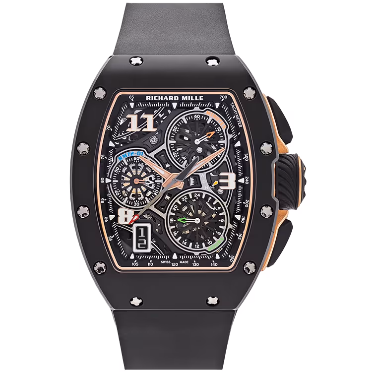 Richard Mille, RM 72-01, Skeleton Dial, Flyback Chronograph, Black Ceramic, 47mm