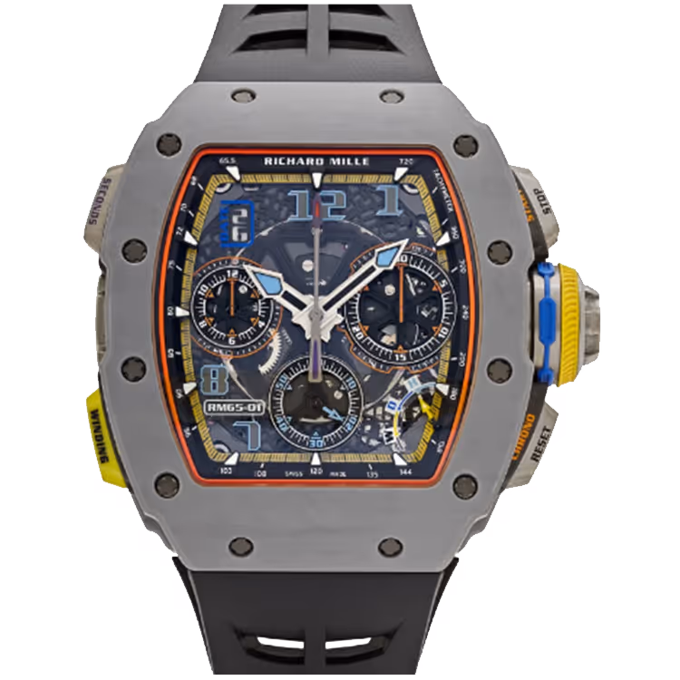 Richard Mille, RM 65-01, Skeleton Dial, Chronograph, Grey Quartz TPT, 50mm