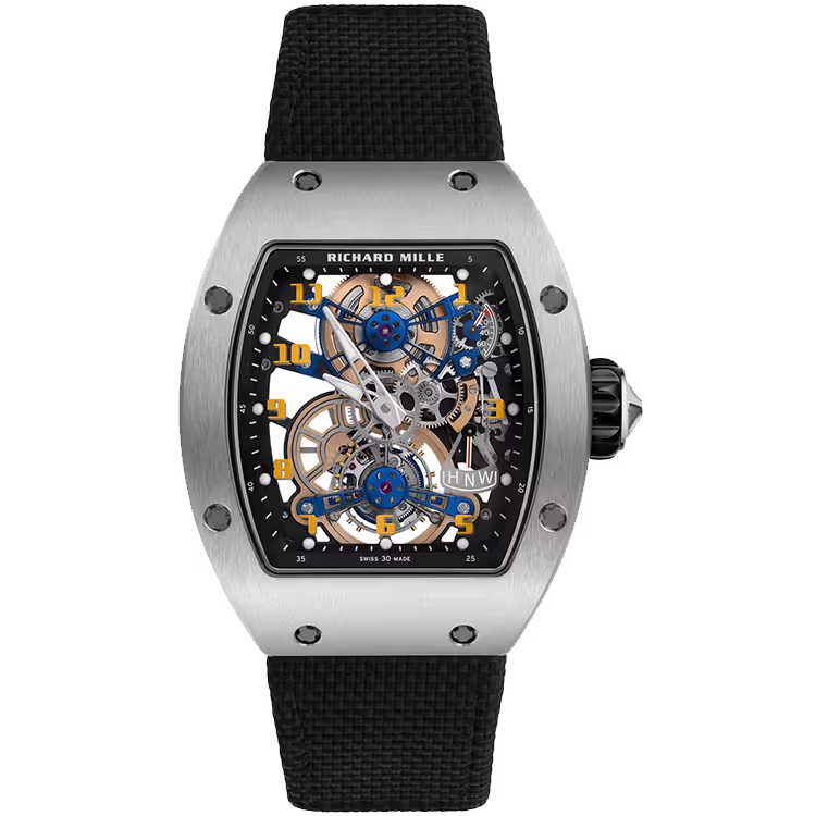 Richard Mille, RM 17-02, Skeleton Dial, Tourbillon, Titanium, Fabric Strap, 48mm