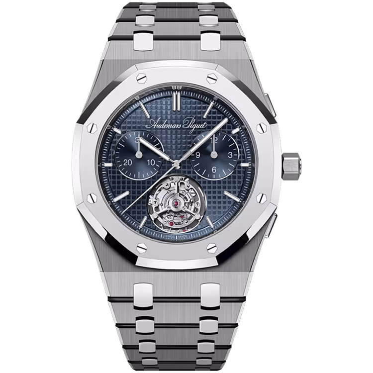 Audemars Piguet, Royal Oak, 26545XT, Blue Dial, Jumbo Extra-Thin, 150th Anniversary, Titanium, 39mm - Limited 150