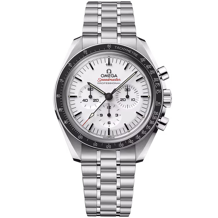 Omega, Moonwatch, 310, White Dial, Chronograph, Stainless Steel, 42mm
