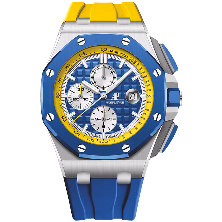 Audemars Piguet, Royal Oak Offshore, 26400SO, Blue Dial, Ryder Cup Europe, Chronograph, Stainless Steel, Rubber Strap, 44mm - Limited 50