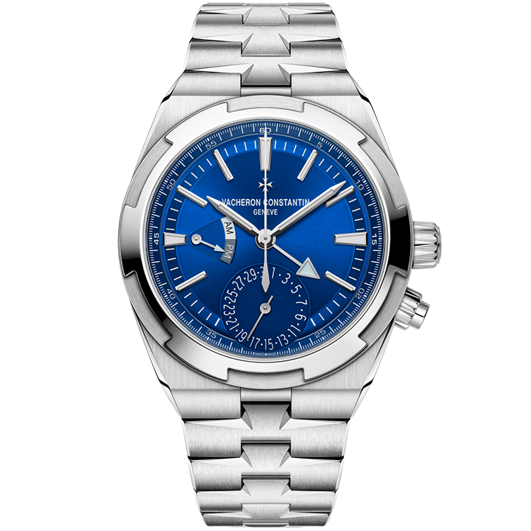 Vacheron Constantin, Overseas, 7900V/110A, Blue Dial, Dual Time, Stainless Steel, 41mm