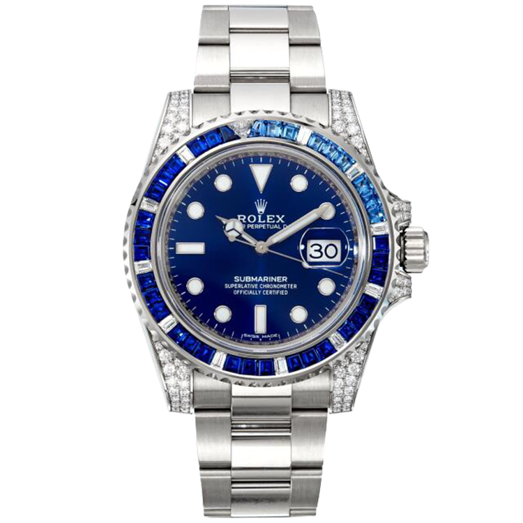Rolex, Submariner, 116659SABR, Blue Dial, White Gold, Oyster Bracelet, 40mm