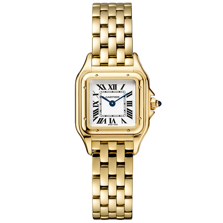 Cartier, Panthere, WGPN0059, Silver Dial, Small Model, Yellow Gold, 23mm