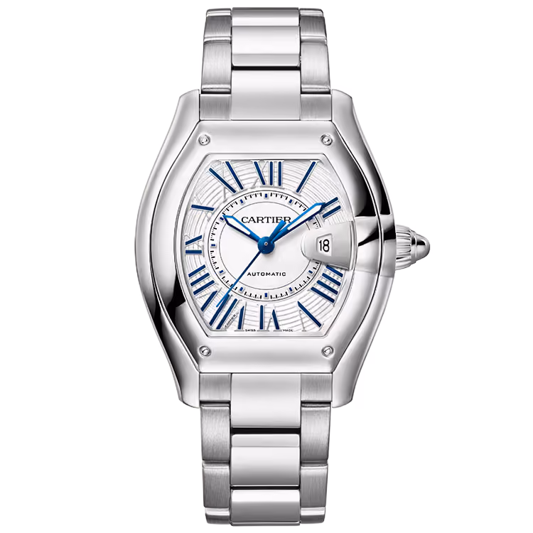 Cartier, Roadster, WSRD0020, White Dial, Medium Model, Stainless Steel, 43mm