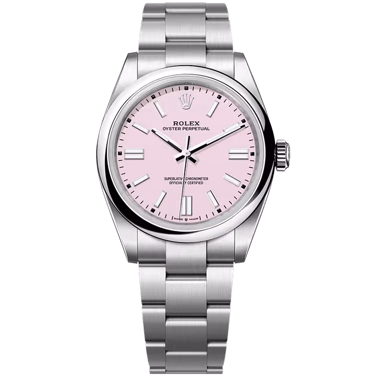 Rolex, Oyster Perpetual 41, 134300, Candy Pink Dial, Stainless Steel, Oyster Bracelet, 41mm