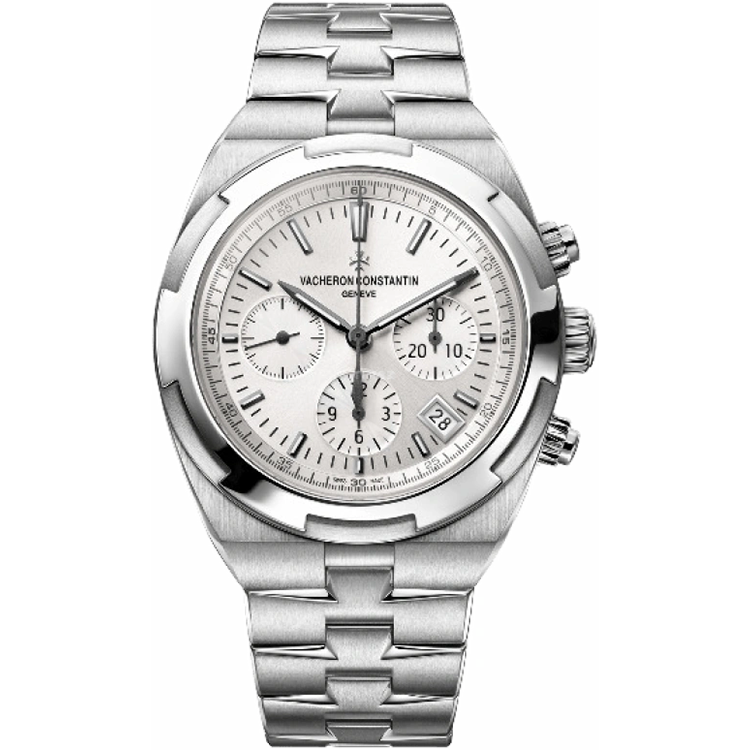 Vacheron Constantin, Overseas, 5500V/110A, Silver Dial, Chronograph, Stainless Steel, 42.5mm