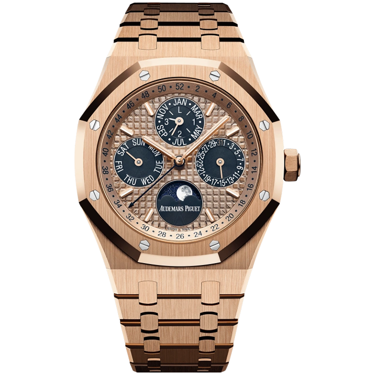 Audemars Piguet, Royal Oak, 26584OR, Rose Dial, Chronograph, Rose Gold, 41mm - Limited 100