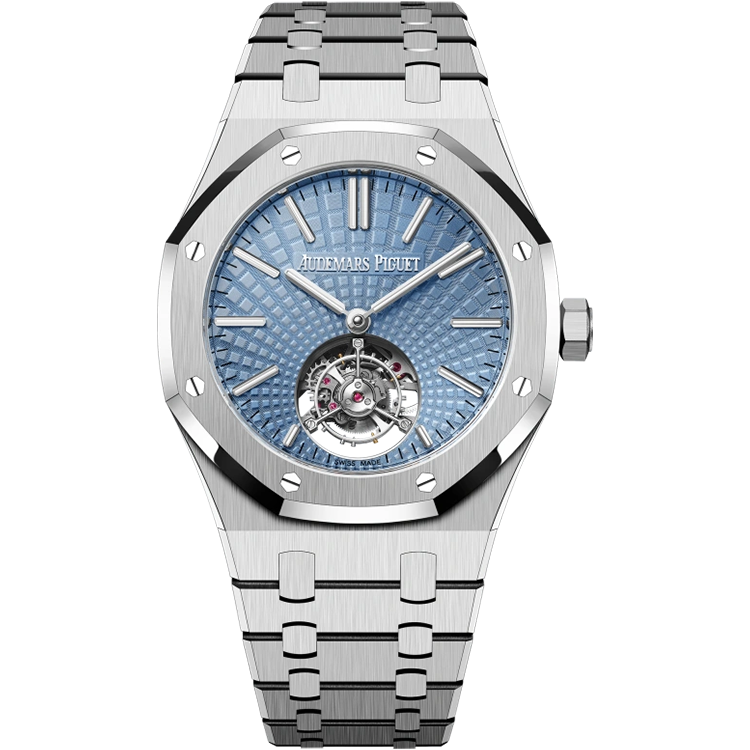 Audemars Piguet, Royal Oak, 26530PT, Ice Blue Dial, Tourbillon, Platinum, 41mm