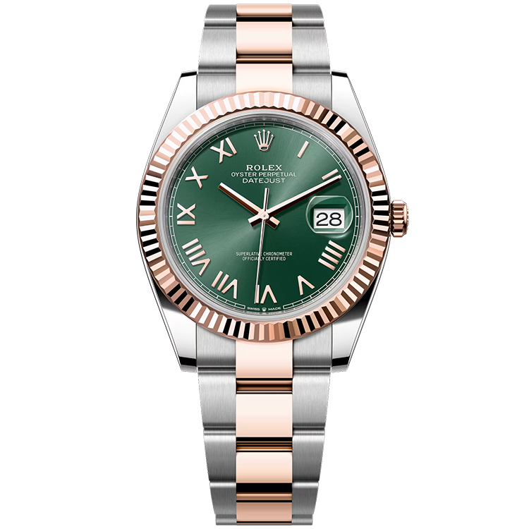 Rolex, Datejust, 126331, Mint Roman Dial, Steel & Rose Gold, Oyster Bracelet, 41mm