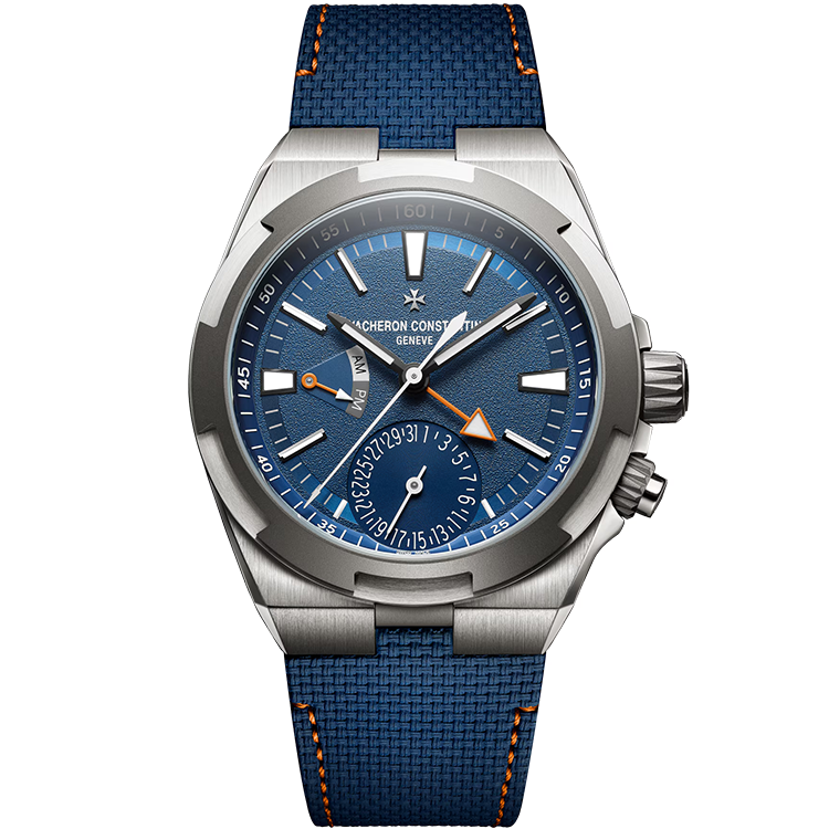 Vacheron Constantin, Overseas, 7930V/210T, Blue Dial, East, Dual Time, Titanium, 41mm