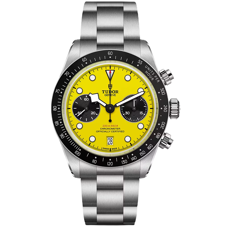 Tudor, Black Bay Chrono, 79310N, Yellow Dial, Chronograph, Stainless Steel, 39mm