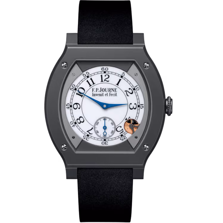 F.P. Journe, Elegante, White Dial, Titanium Titalyt, Rubber Strap, 48mm