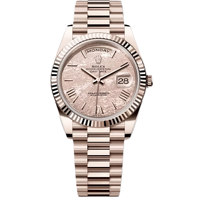 Rolex, Day-Date 40, 228235JG, Gold Leaf Motif Dial, Jubilee Gold, Presidential Bracelet, 40mm