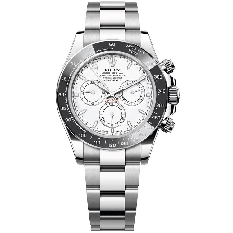 Rolex, Daytona, 126502, White Dial, Albino, Chronograph, Platinum & Stainless Steel, Oyster Bracelet, 40mm