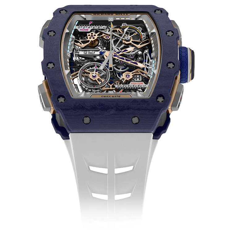 Richard Mille, RM 41-01, Skeleton Dial, Tourbillon, Soccer Dark Blue Quartz TPT, 50mm - Limited 30