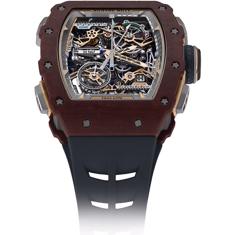 Richard Mille, RM 41-01, Skeleton Dial, Tourbillon, Soccer Red Carmin Basalt TPT, 50mm - Limited 30