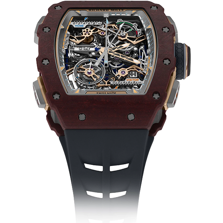 Richard Mille, RM 41-01, Skeleton Dial, Tourbillon, Soccer Red Carmin Basalt TPT, 50mm - Limited 30