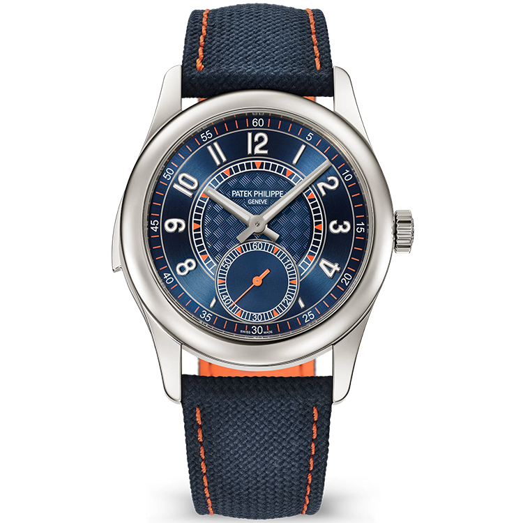 Patek Philippe, Grand Complications, 7047G, Blue Dial, White Gold, Fabric Strap, 38mm
