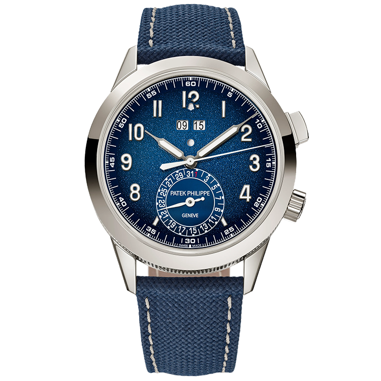 Patek Philippe, Grand Complications, 5322G, Blue Dial, White Gold, Fabric Strap, 41mm