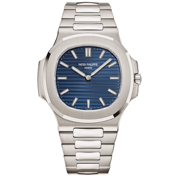 Patek Philippe, Nautilus, 5810/1G, Blue Dial, 50th Anniversary, White Gold, 41mm - Limited 2000