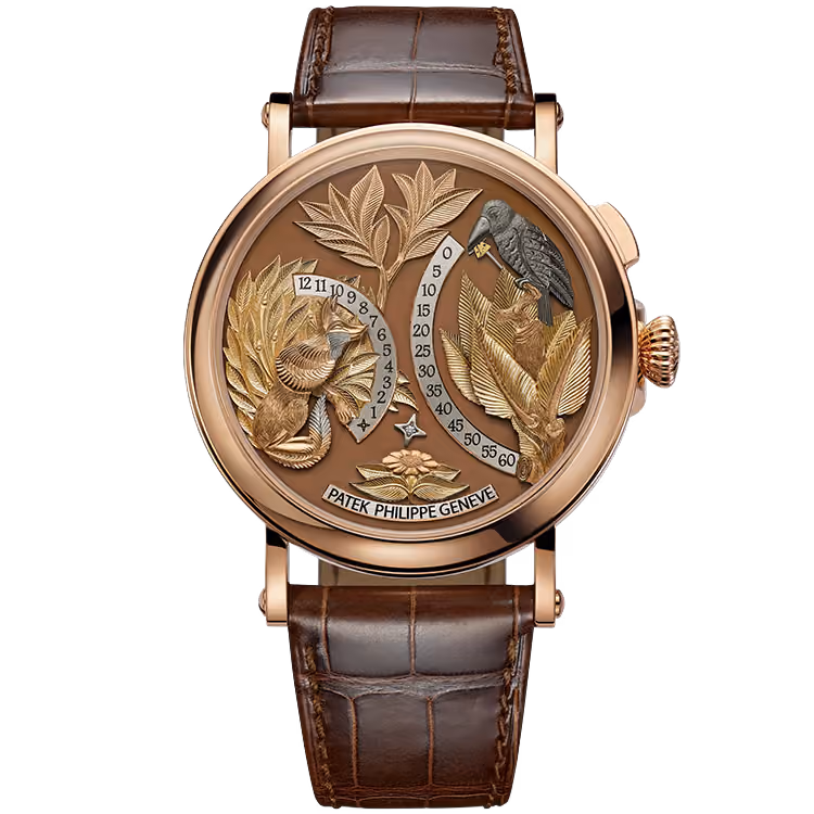 Patek Philippe, Complications, 5249R, Chocolate Dial, The Fox and The Crow, Rose Gold, Leather Strap, 43mm