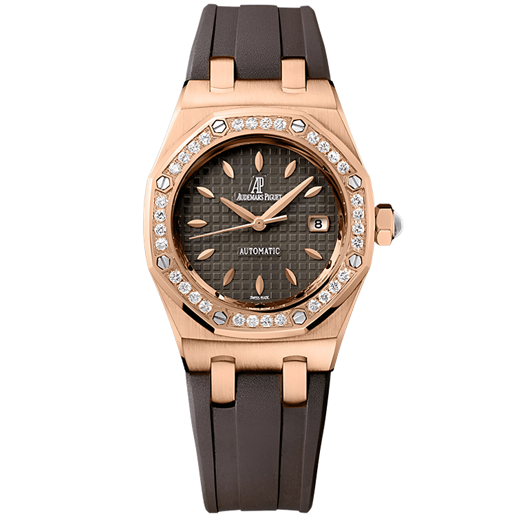 Audemars Piguet, Royal Oak, 77321OR, Chocolate Dial, Rose Gold, 33mm